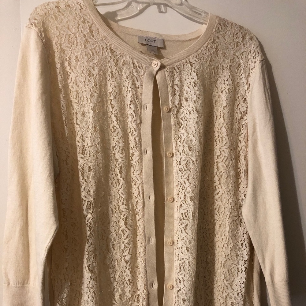 Lace Front Cardigan